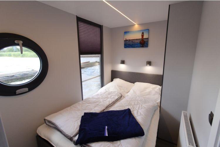 Hotel Hausboot Fjord Aries Mit Dachterrasse In Schleswig Esterno foto