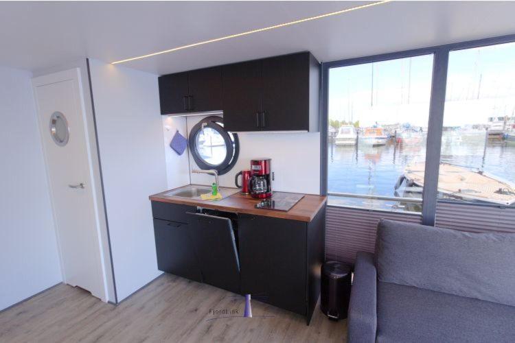Hotel Hausboot Fjord Aries Mit Dachterrasse In Schleswig Esterno foto